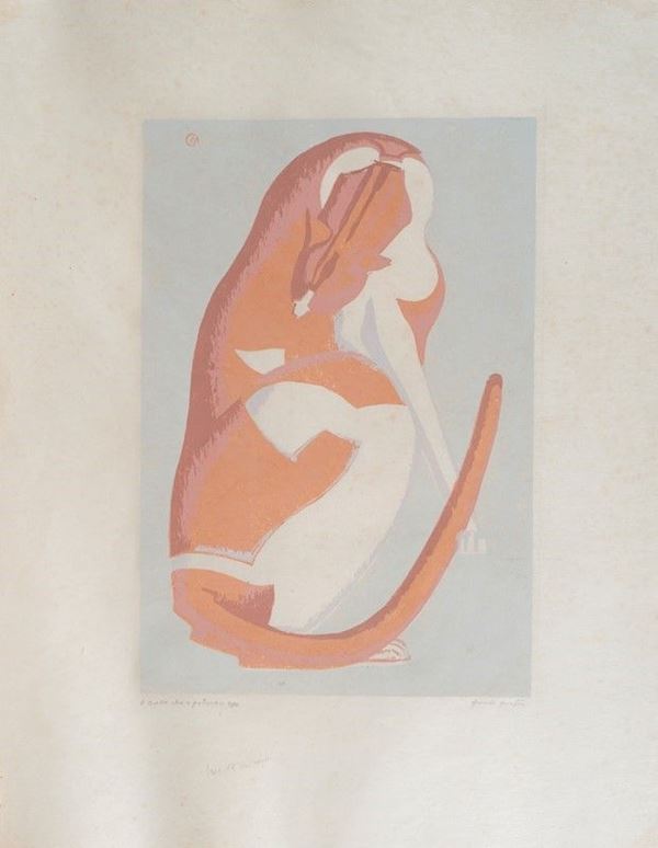 Marcello Guasti - Gatto che si pulisce
