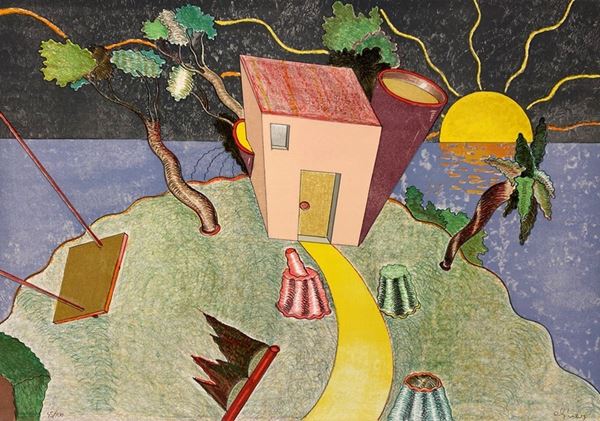 Luca Alinari : Senza titolo  - Serigrafia, mm. 500x700; es. 45/100 - Asta GRAFICA, MULTIPLI ED EDIZIONI - Galleria Pananti Casa d'Aste