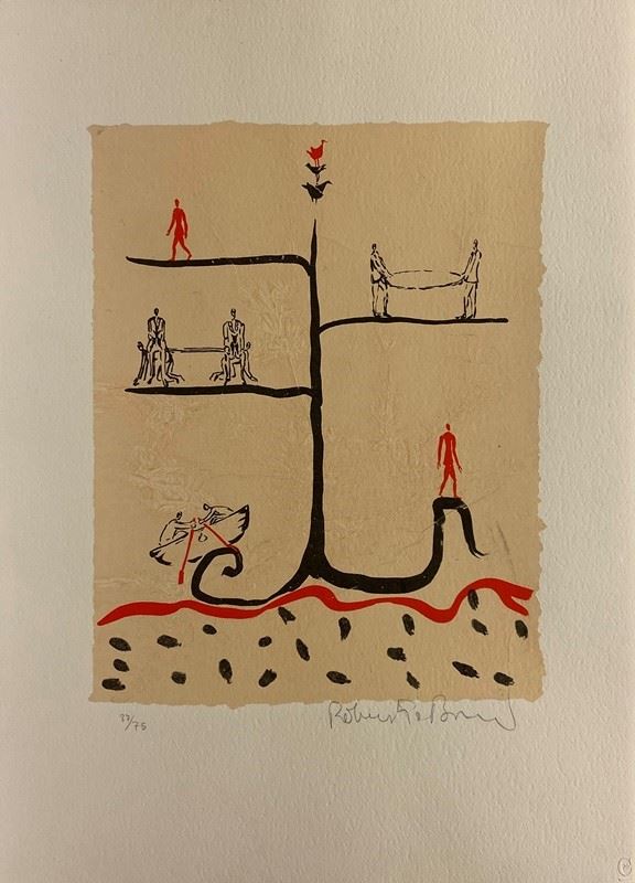 Roberto Barni : Senza titolo  - Litografia - Asta GRAFICA, MULTIPLI ED EDIZIONI - Galleria Pananti Casa d'Aste