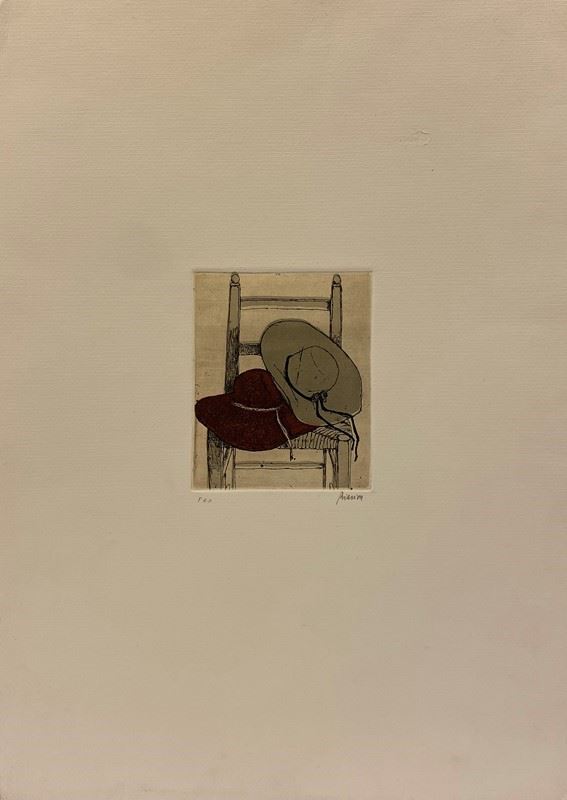 Renzo Biasion : Sedia  - Auction GRAFICA, MULTIPLI ED EDIZIONI - Galleria Pananti Casa d'Aste