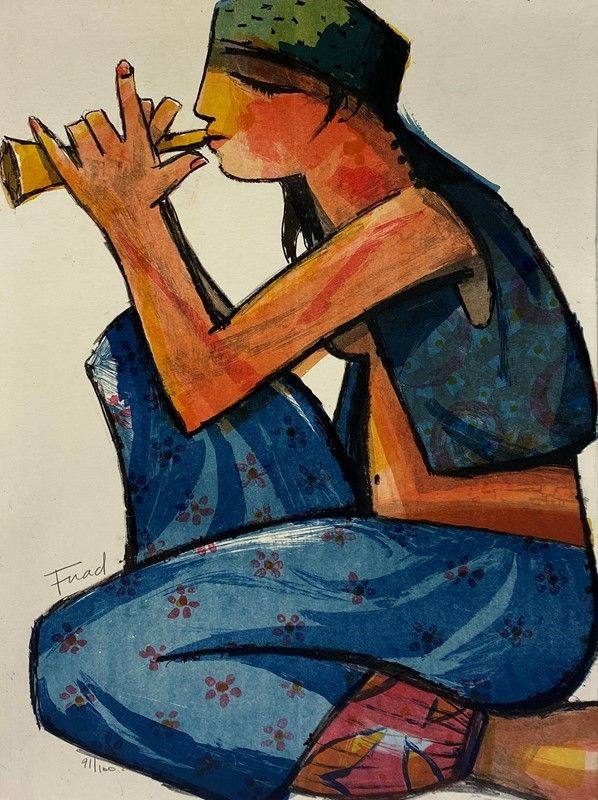 Fuad Aziz : Senza titolo  - Serigrafia - Asta GRAFICA, MULTIPLI ED EDIZIONI - Galleria Pananti Casa d'Aste