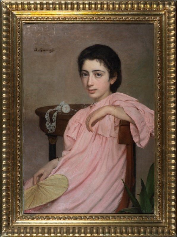 Angiolo Lemmi - Ritratto di Ragazza