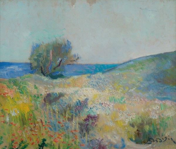 Eduardo Gordigiani - Veduta dell'Isola d'Elba