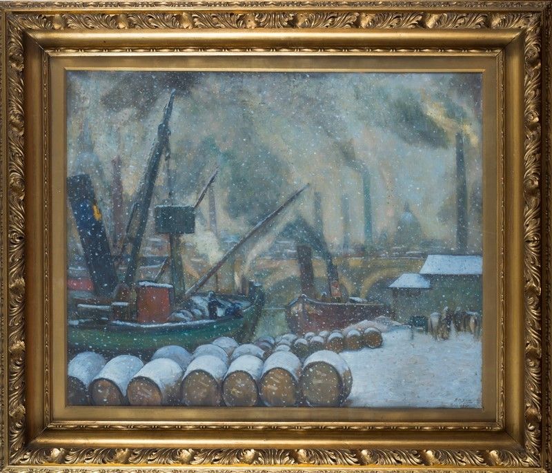 Baccio Maria Bacci - Le Port S. Bernard a Paris