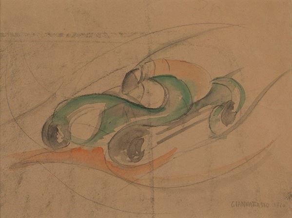Ugo Giannattasio - Auto in corsa 
