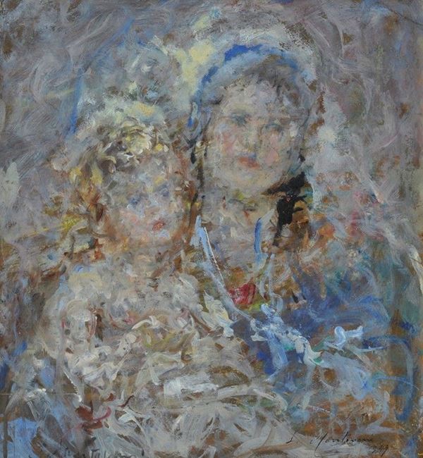 Luigi Mantovani - Madonnina con Gesù bambino 