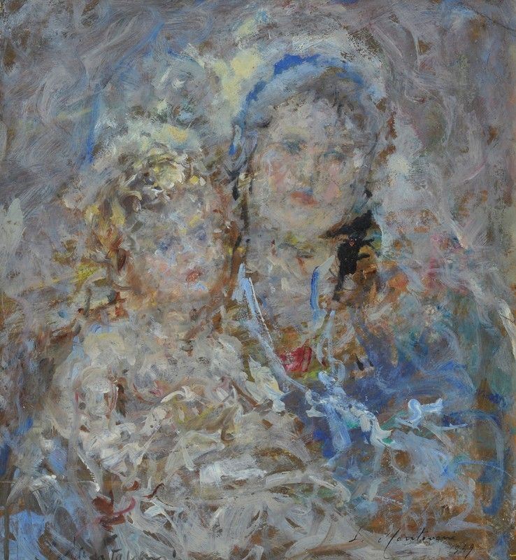 Luigi Mantovani - Madonnina con Gesù Bambino