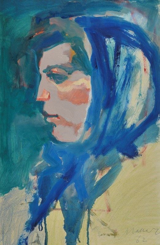 Mino Maccari - Volto di donna