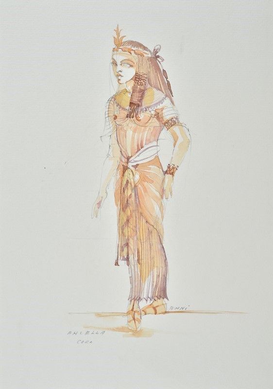 Anna Anni - Bozzetto per L'aida