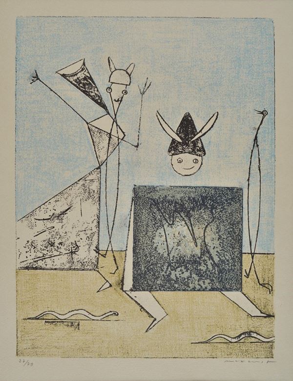 Max Ernst : Pierre Hebey, Festin (IV)  (1974)  - Litografia  - Asta Arte Moderna e Contemporanea - III - Galleria Pananti Casa d'Aste