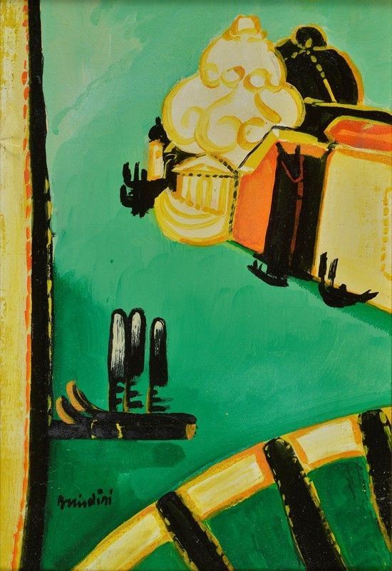 Remo Brindisi : Venezia   - Auction Modern and Contemporary art - II - Galleria Pananti Casa d'Aste