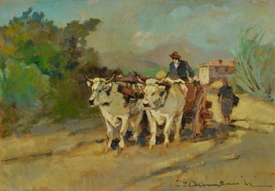 Carro con Buoi e Figure