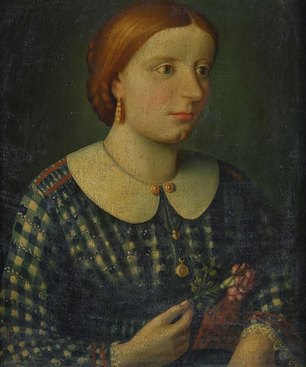 Anonimo, XIX - XX sec. - Ritratto di donna