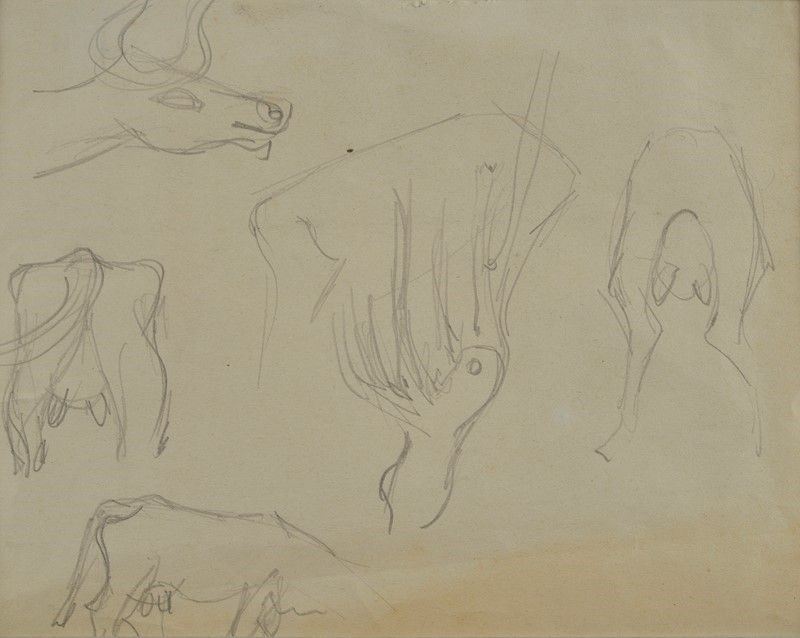 Fortunato Depero - Bovini (studi Vari)