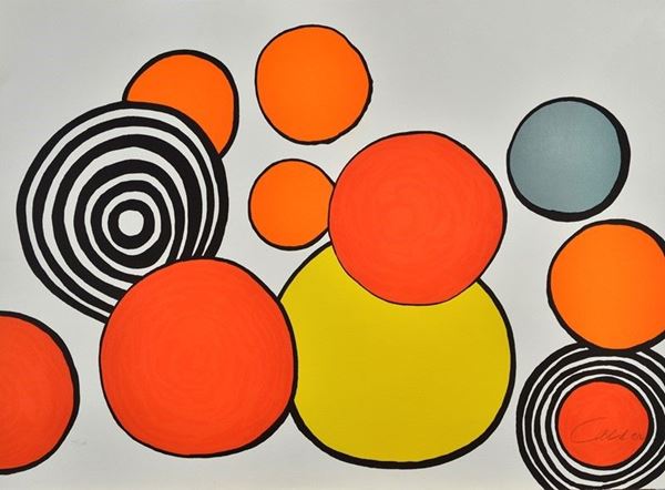 Alexander Calder : Trachee de Rosseur   (1976)  - Litografia - Asta Arte Moderna e Contemporanea - III - Galleria Pananti Casa d'Aste