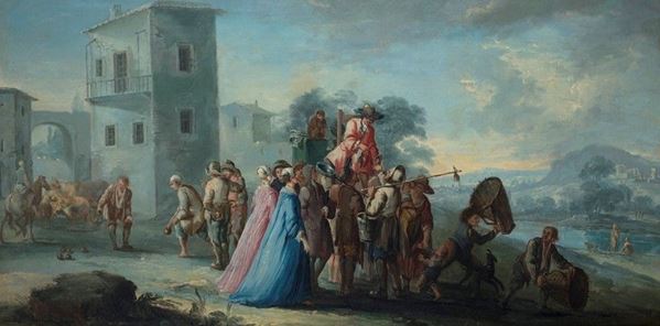 Pietro Maurizio  Bolckman - Arrivo dell’indovino nel villaggio