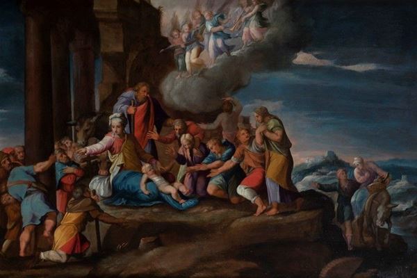 Giovanni Battista Ramenghi detto il Bagnocavallo - Adorazione dei pastori