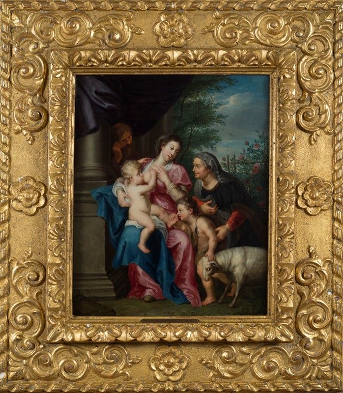Balthasar Beschey - Sacra Famiglia con Sant’anna e San Giovannino