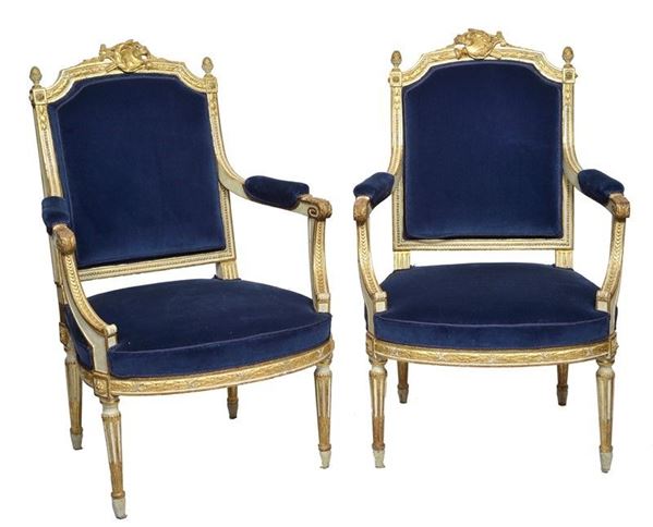 Coppia di poltrone   - Asta ANTIQUARIATO - I - Galleria Pananti Casa d'Aste