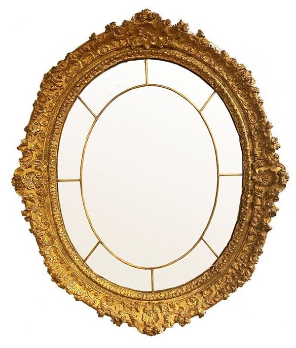 Cornice ovale con specchio