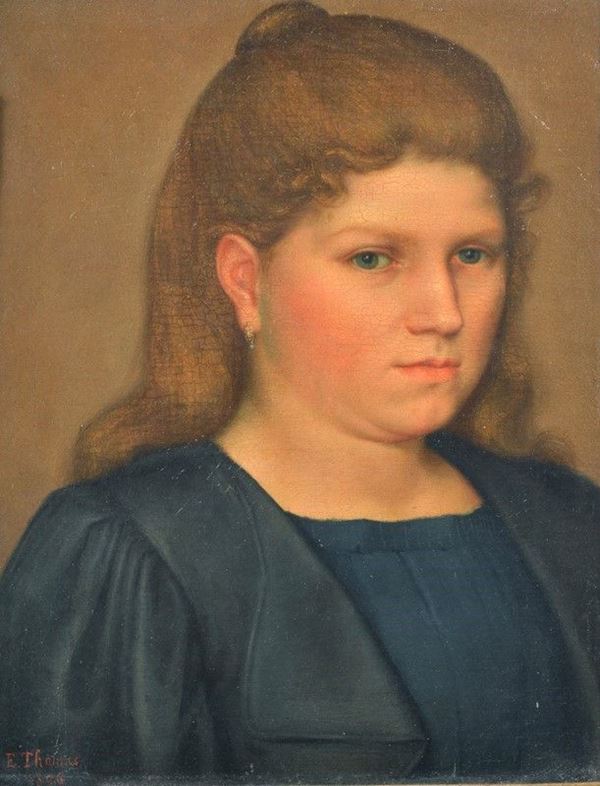 E. Thomas - Portrait of a woman