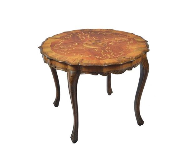 Circular coffee table