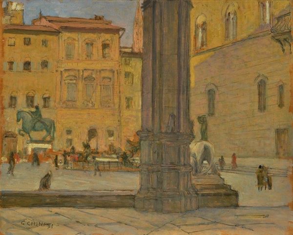 Galileo Chini - Piazza della Signoria   