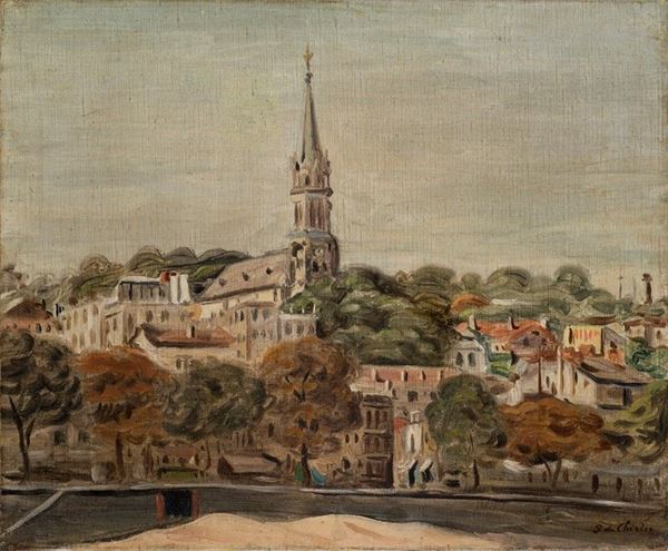 Giorgio de Chirico - Veduta di Saint Cloud