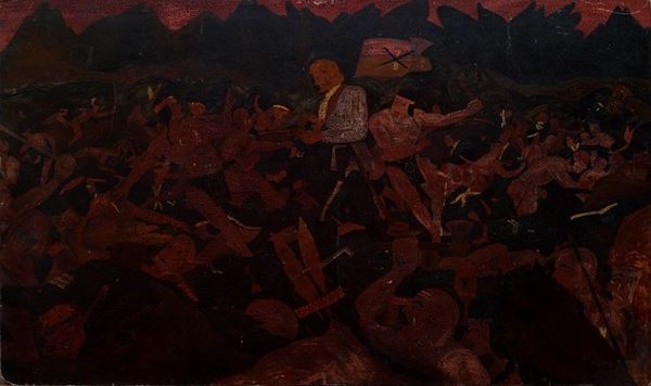 Leon Golub - Battaglia di Little Bighorn