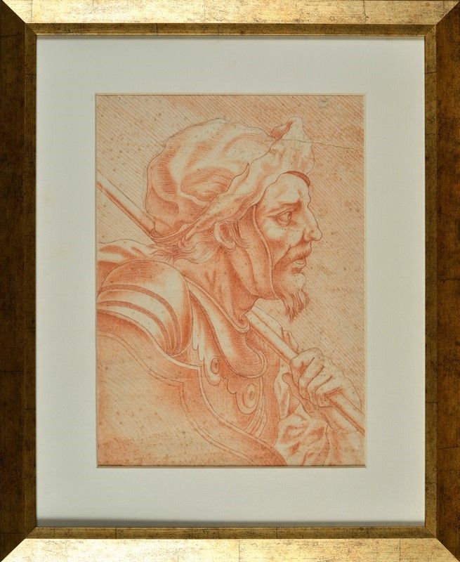Anonimo, XVIII Sec. - Studio per Armigero