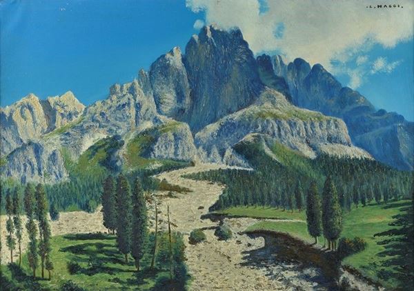 Cesare Maggi - Paesaggio montano