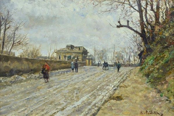 Attilio Pratella - Figure lungo strada