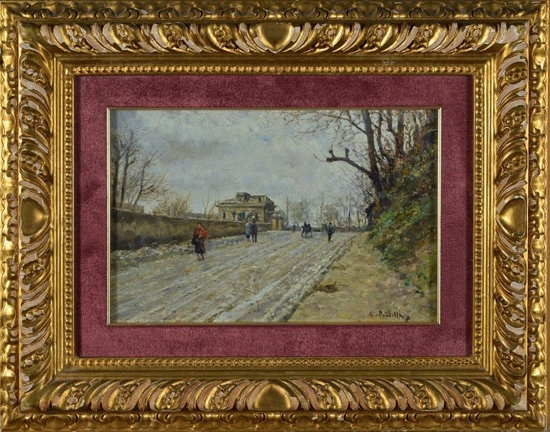 Attilio Pratella - Figure Lungo Strada