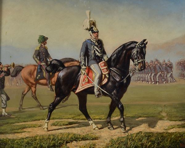 Nicola Palizzi - Vittorio Emanuele II a cavallo 