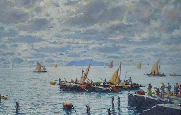 Attilio Pratella - Pescatori a Mergellina