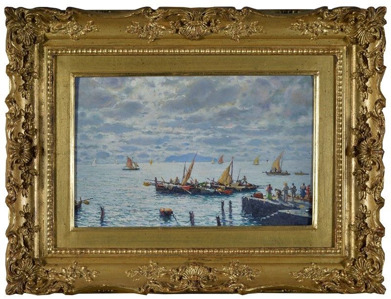 Attilio Pratella - Pescatori a Mergellina