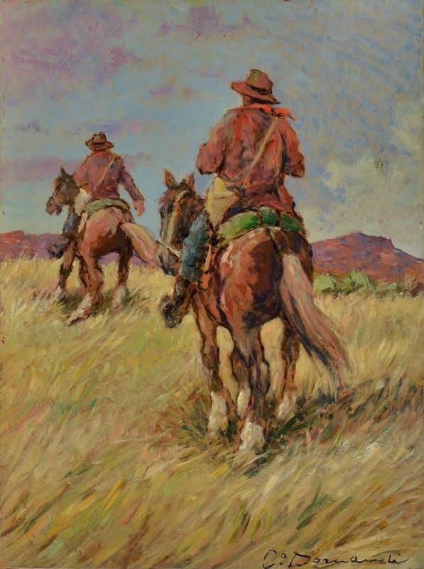 Carlo Domenici - Butteri a cavallo