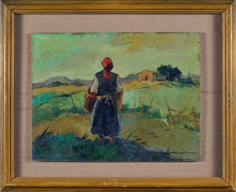 Carlo Domenici - Contadina