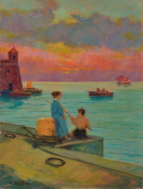 Renato Natali - Pescatorelli al porto