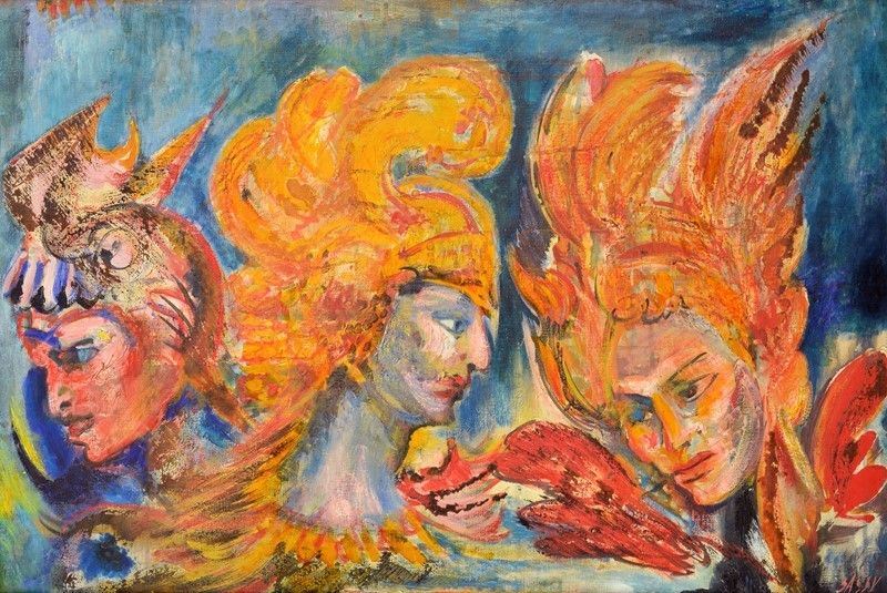 Aligi Sassu - Guerrieri Marziani