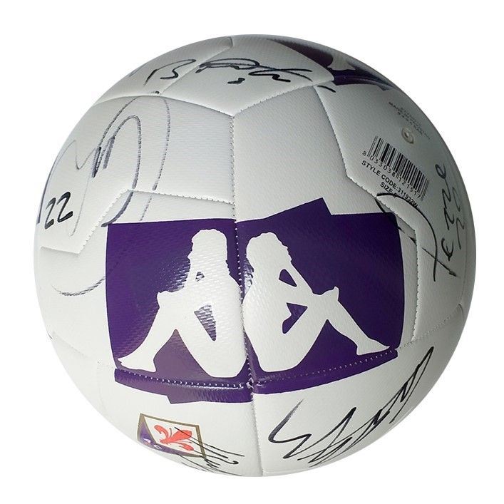 Acf Fiorentina - Pallone Autografato da Tutti i Giocatori della Fiorentina