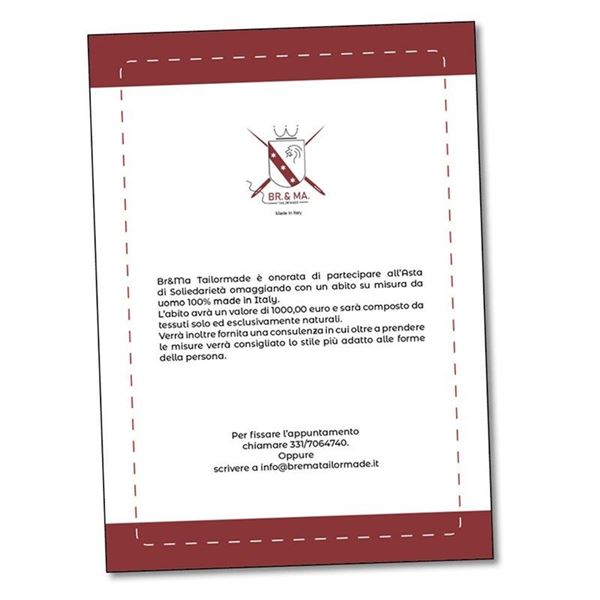 BR&amp;MA - Abito su misura da uomo 100% made in Italy