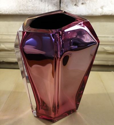 Vaso in Cristallo Rosa