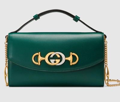 Mini Borsa a Spalla Gucci Zumi in Pelle Liscia