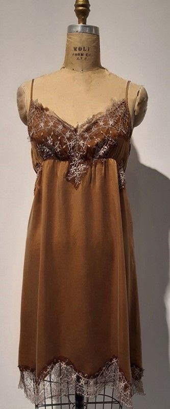 Pink Memories - Sottoveste in 100% Seta e Pizzo Francese