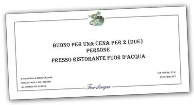 Voucher per una Cena per Due Persone