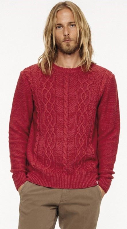 Roy Rogers - Maglia Girocollo Aran in Lana e Cashmere