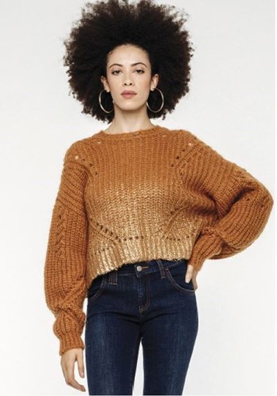 Maglia Girocollo Lame Mohair