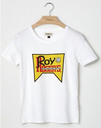 T-shirt Lady Roy Vintage in Jersey Bianco