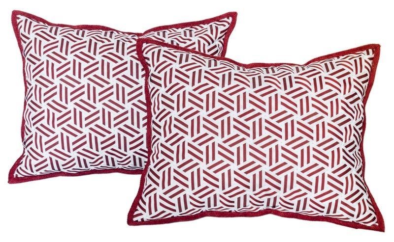 Studio Dimore Collection - Coppia di Cuscini Decorativi in Gros-grain